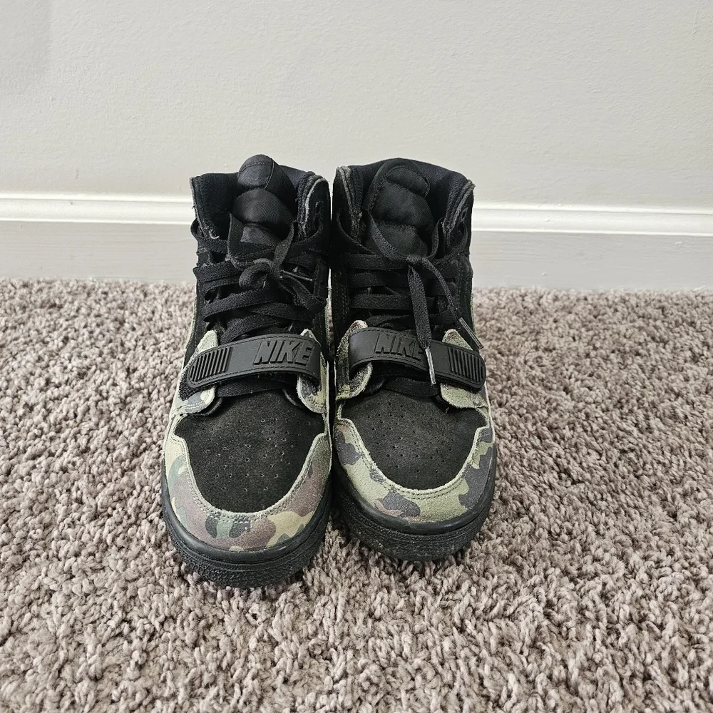 Air Jordan Legacy 312 Flight Club Black And Camouflage Size 6Y {UMbox}